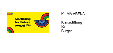 Marketing for Future Award 2020 für das FLAD & FLAD Projekt Klima Arena