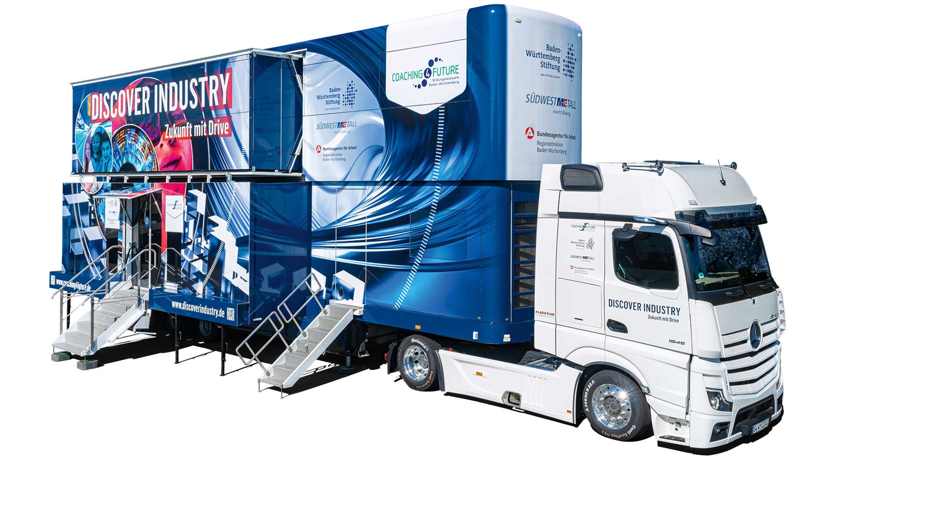 BW-Stiftung C4F Discover Industry-Truck Discover Industry – Erlebnis-Lern-Truck zum Thema Berufe in der Industrie